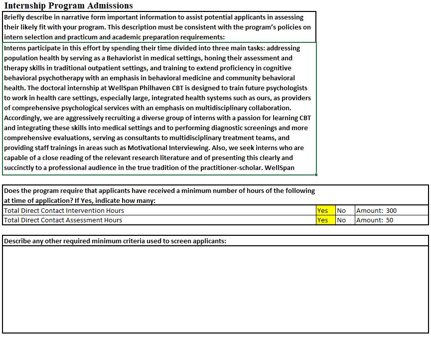 IRC Internship Program Admissions